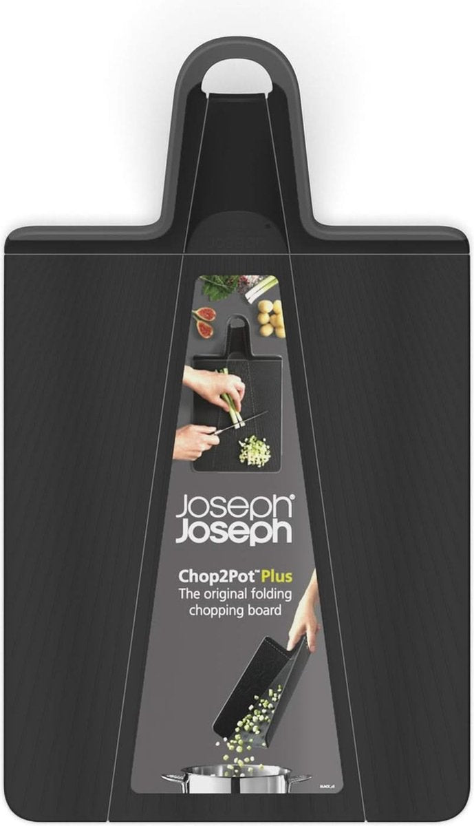 Tagliere Joseph Joseph Chop2pot Plus – Pieghevole – Nero – Medio – Antiscivolo Lavabile in lavastoviglie