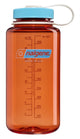 Nalgene - botella de boca ancha - botella para beber - botella de agua - 1000 ml - sin bpa - sostenido - llama con atolón azul nuevo