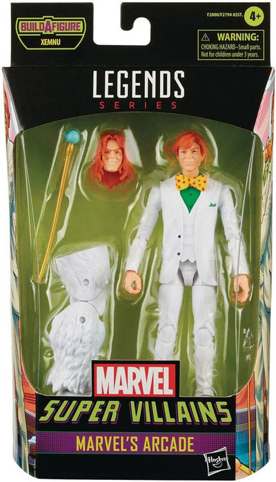 Hasbro marvel legends series - build-a-figure xemnu wave - marvel super villains marvel's arcade figura de acción 15cm