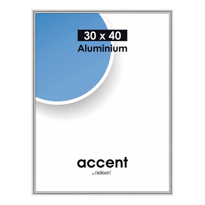 Nielsen design nielsen fotolijst 52424 accent mat zilver 30x40 cm
