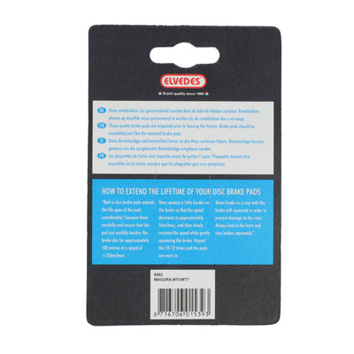 Set di pastiglie freno a disco Elvedes organiche Magura MT5 MT7 (1 coppia)