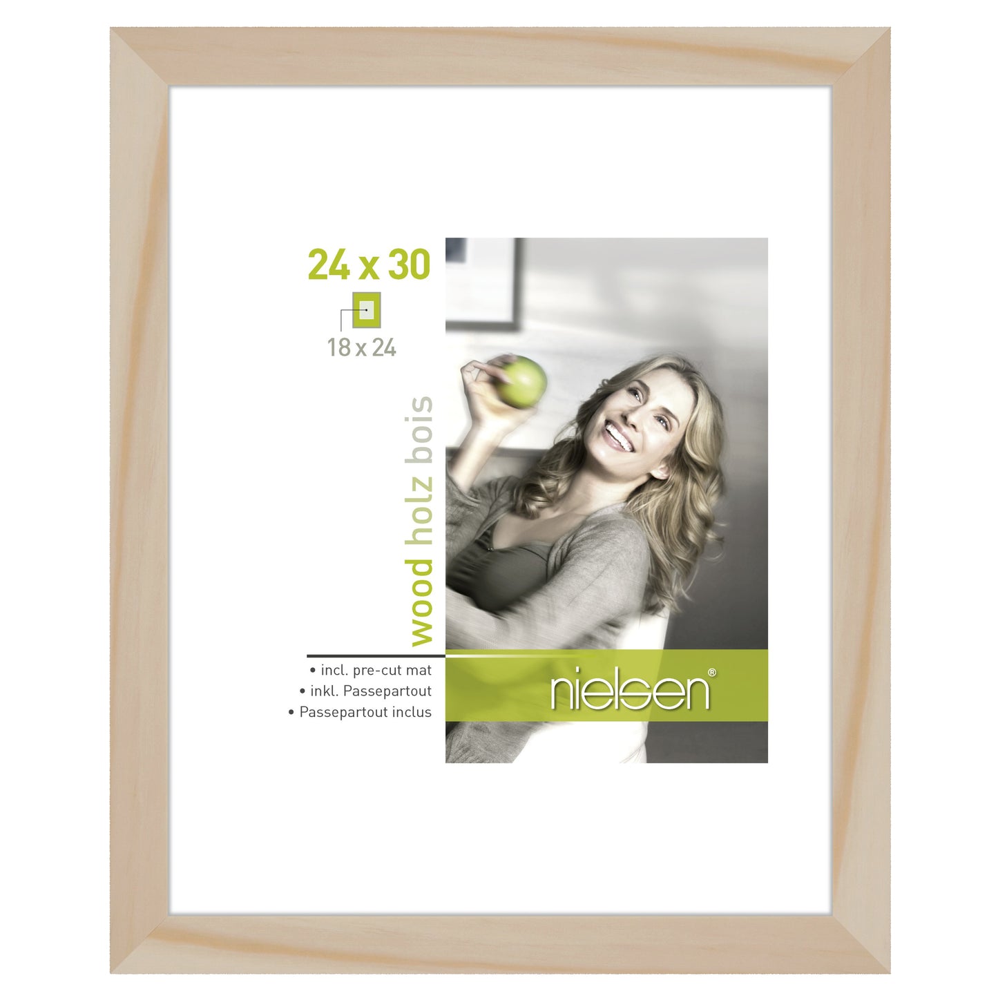 Design Nielsen Nielsen Frame di foto 8988008 Apollon Naturel 24x30 18x24 cm