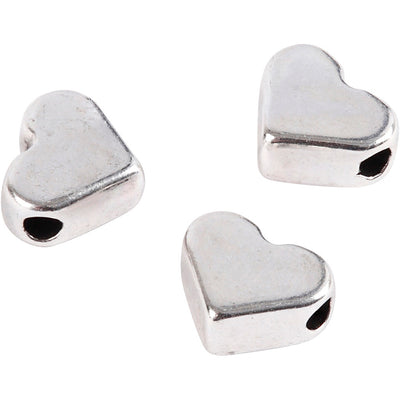 Creativ Company Space Beads Silvered, 3st.