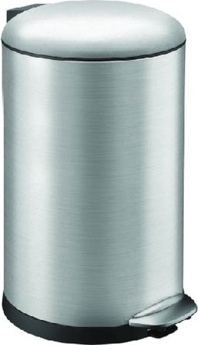 Eko belle deluxe pedaalemmer 20 liter – prullenbak met uitneembare afvalemmer – fingerprint-proof – soft-close – h48.4xl36.4xb33 cm – mat zilver