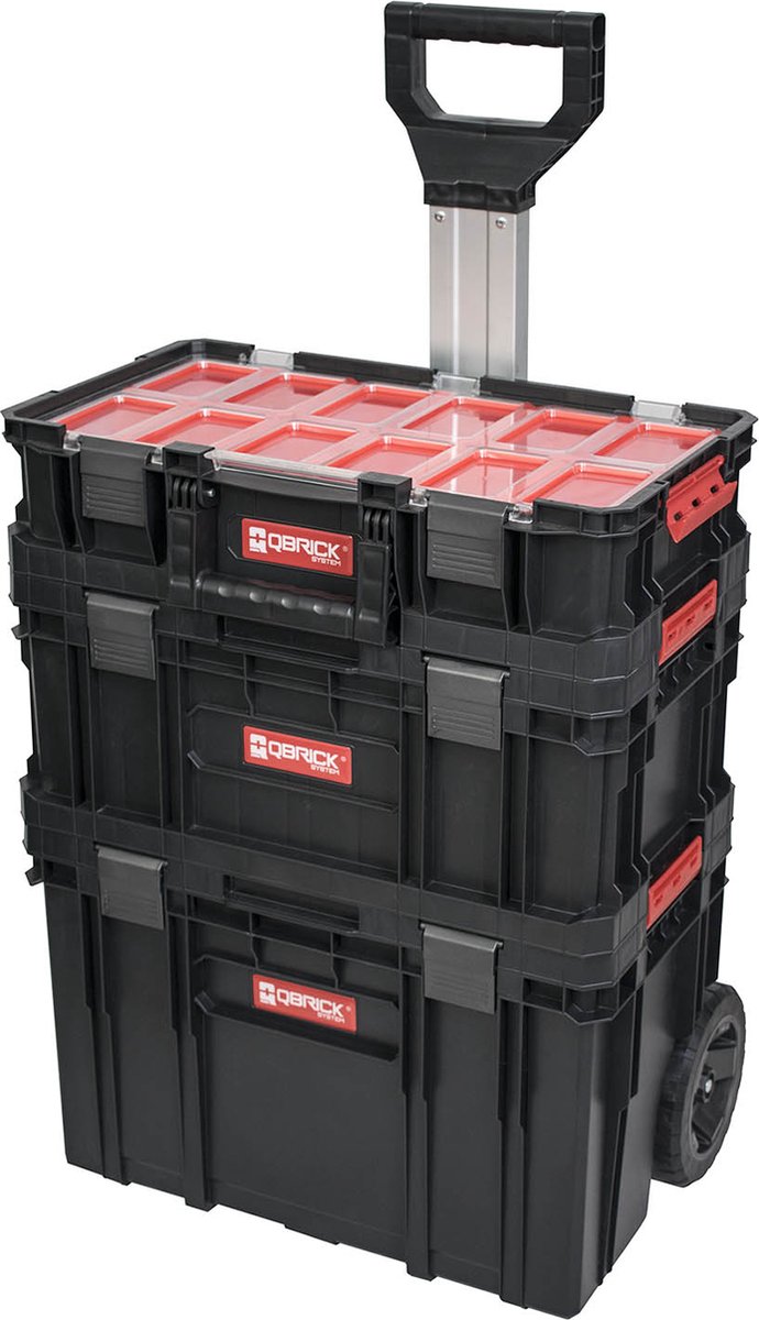 Qbrick system gereedschapswagen system two plus - set inclusief gereedschapskoffer en organizer