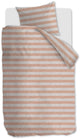 Vtwonen - bold stripe dekbedovertrek - eenpersoons - 140x200 220cm - pastelroze