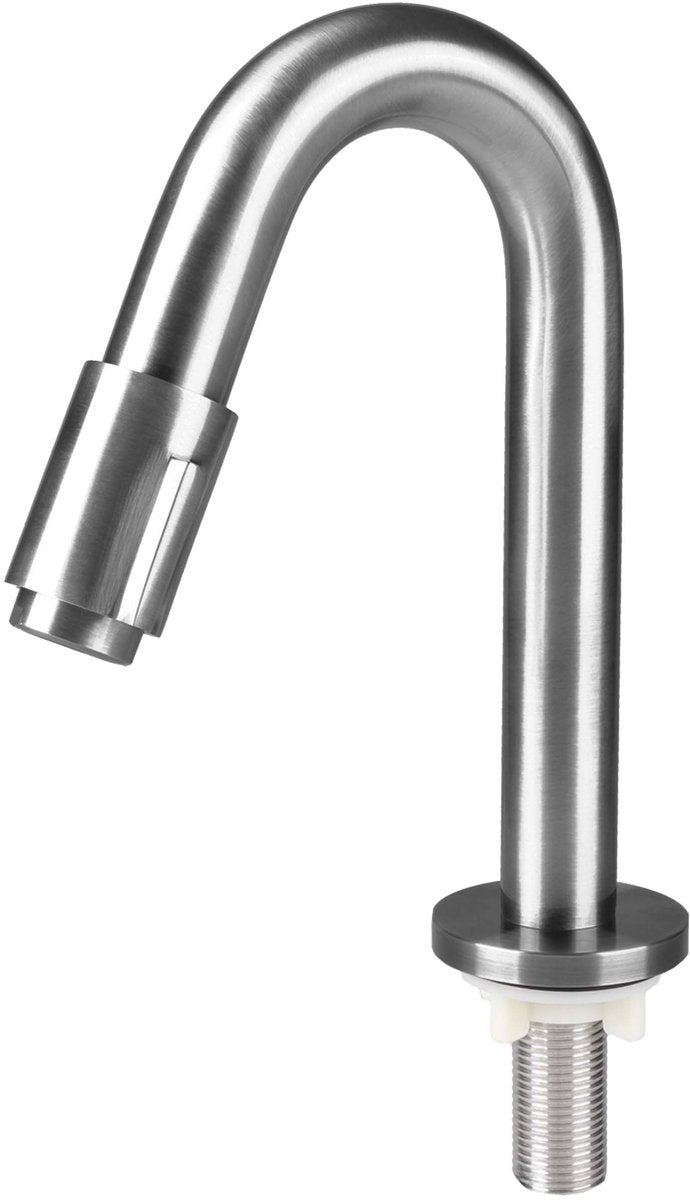 Differnz fountain tap curved 19cm matt chrome
