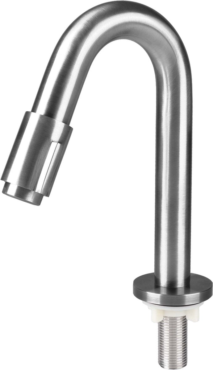 Grifo fuente Differnz curvo 19cm cromo mate
