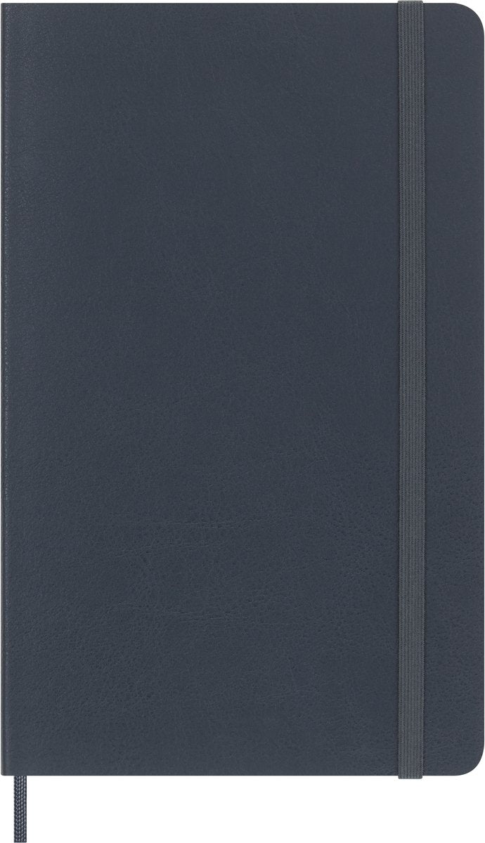 Moleskine vegea notebook capri large (13x21cm) copertina morbida a righe - petrolio (scatola)