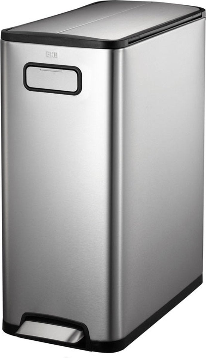 Eko - ecofly pedaalemmer 30 liter - stainless steel - mat rvs - prullenbak