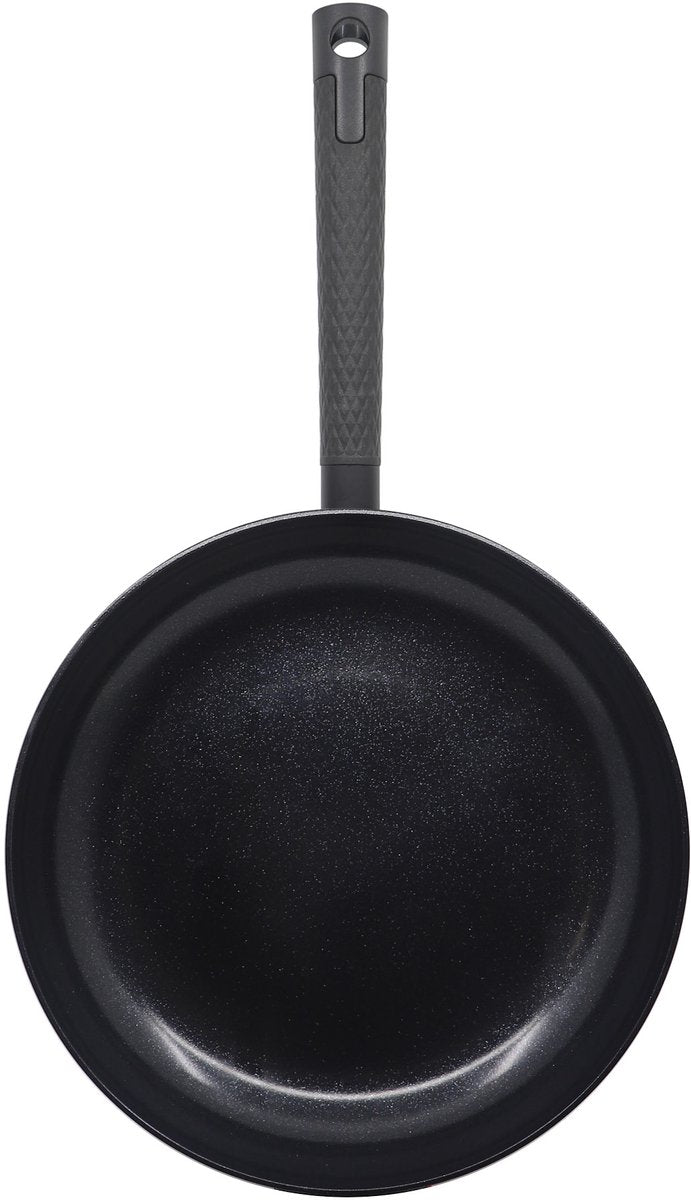 Sartén sin marca sans marque cb chef - ø 20cm - 100% libre de pfas - revestimiento antiadherente cerámico - sartén de inducción - negra