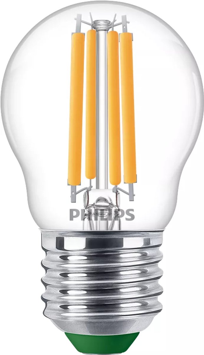Philips LED Lámpara de bola LED Philips ultra eficiente transparente - 40 W - E27 - luz blanca cálida