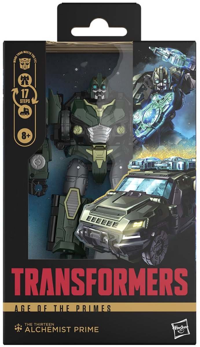 Transformers hasbro era de los números primos figura de acción de clase de lujo el trece alquimista figura de acción principal de 14 cm