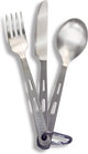 Optimus nl optimus titanium 3 piece cutlery set - campingbestek - titanium