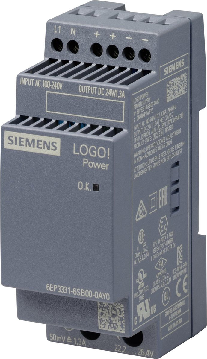 Alimentatore PLC Siemens 6ep3331-6sb00-0ay0 24 V