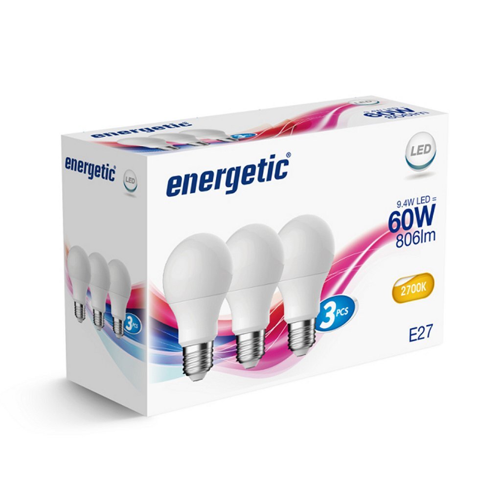 Lampade al lampadina a LED energetica energetica E27 60W 3 pezzi