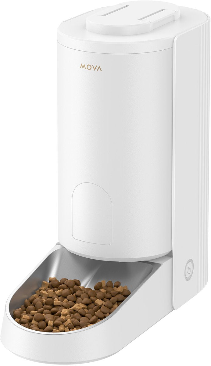 Mova pf10 pro - comedero automático para gatos y perros pequeños - comedero de 3,4l con control por app - sistema antiobstrucción de báscula
