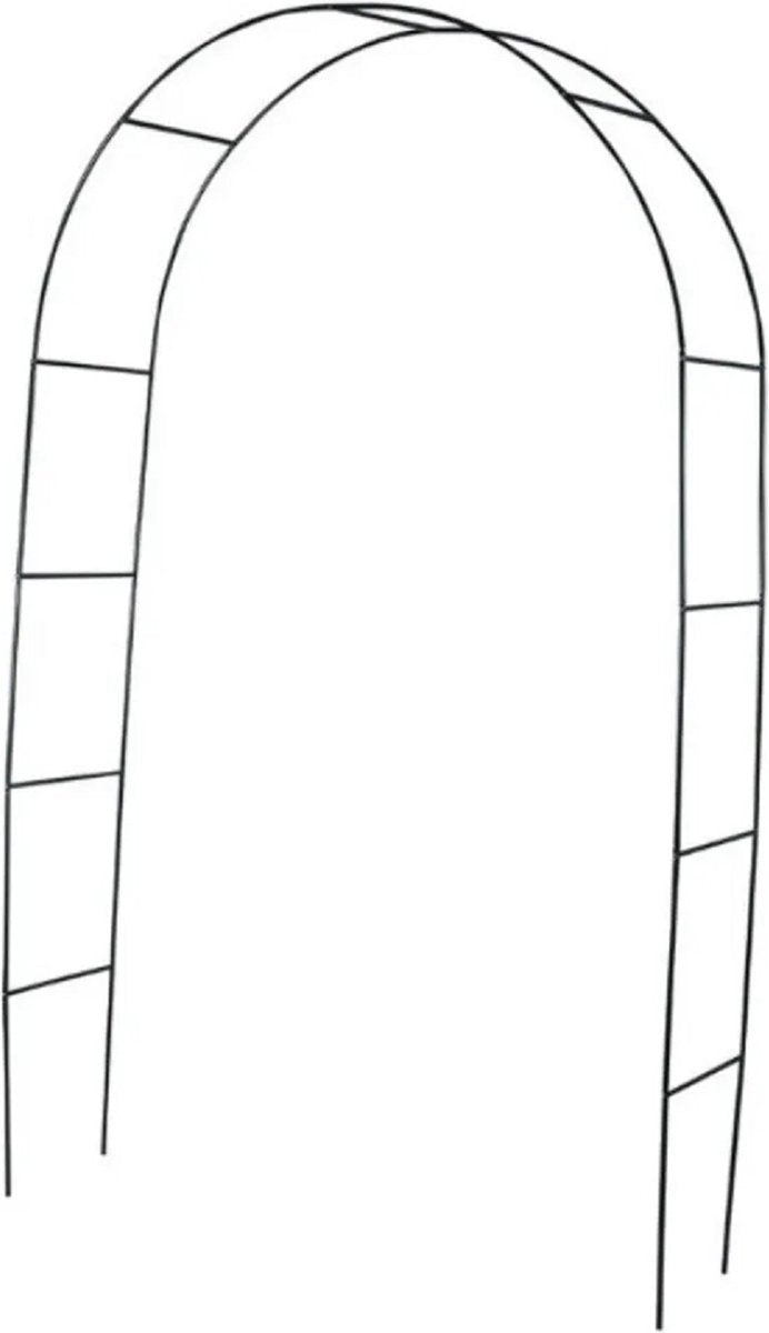Floraland greenmill - arco de rosas para plantas trepadoras - arco de jardín decoración de bastidor de rosas de acero 240 cm