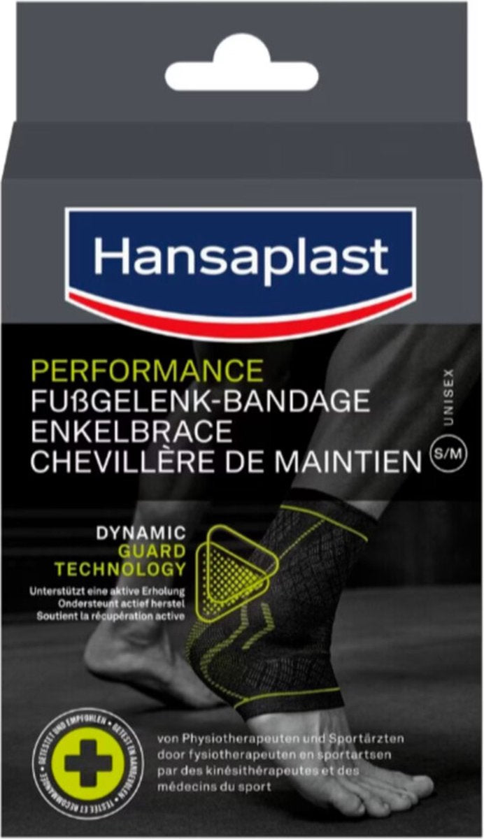 Tobillera deportiva Hansaplast Performance - tobillera - talla única - negro - 1 pieza
