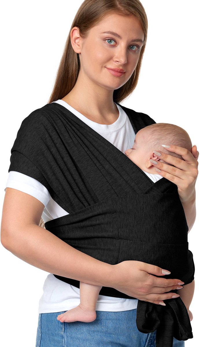 Momcozy easy-wear – portabebés – forma de X – manos libres – adecuado para bebés y niños pequeños