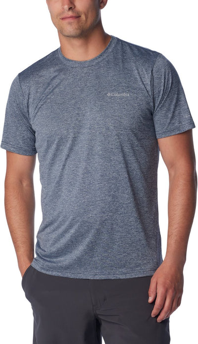 Maglietta da esterno Columbia Hike™ Crew da uomo - collegiate navy heather