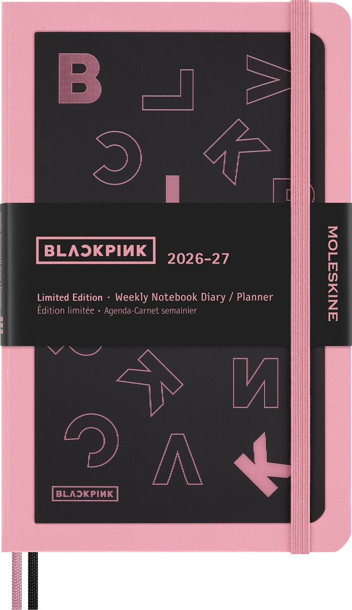 Agenda Moleskine 18 mesi - 2026 27 - blackpink - settimanale - grande