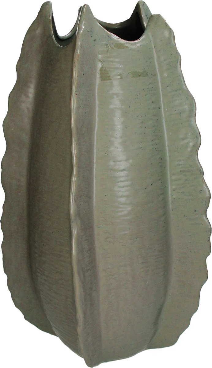 Jarrón colección HD loza verde 31x31x53cm