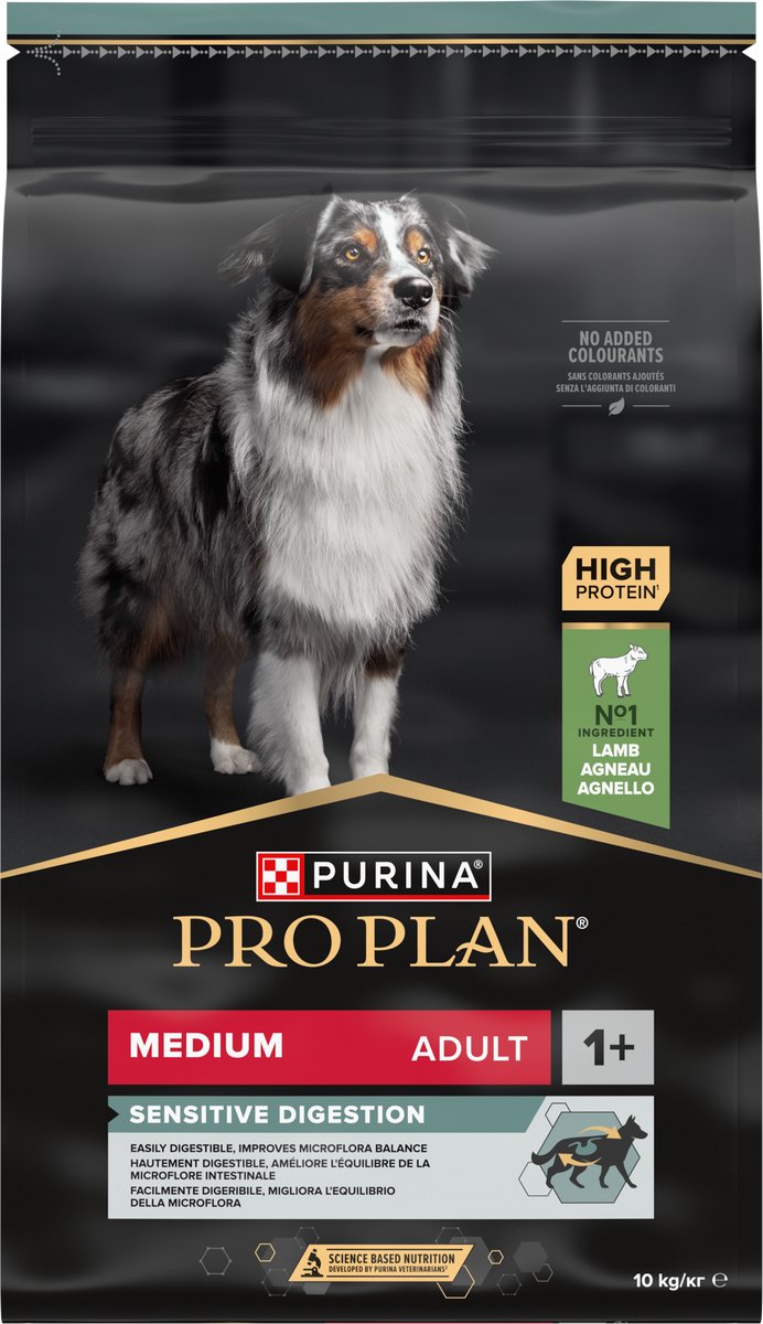 Purina ® pro plan® sensitive digestion medium adult - alimento seco para perros - cordero - 10 kg