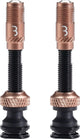Valvola corecap al ciclismo Bbb - set valvole tubeless - 300% di flusso d'aria in più - compatibilità pompa universale - alluminio - 40mm - 2 pezzi - rame - bti-166
