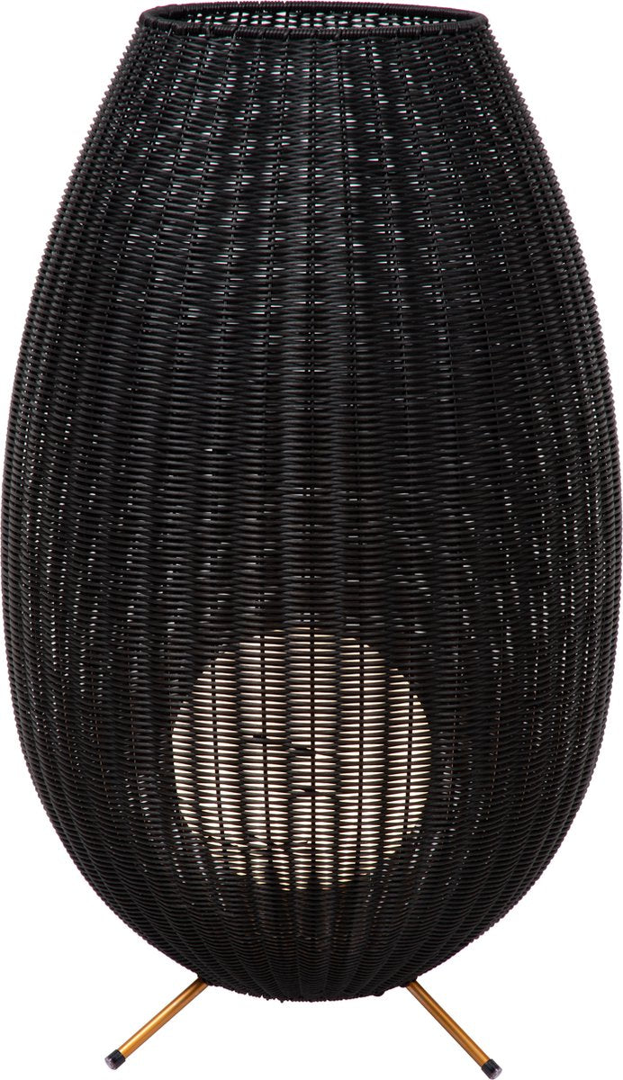 Lucide colin ip44 - rechargeable floor lamp indoor outdoor - rechargeable battery - led 3 stepdim - 1x3w 3000k - ip44 - black