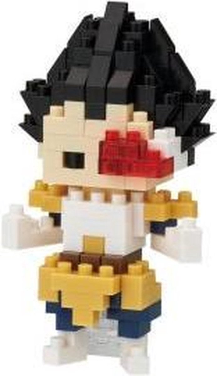 Bandai - nanoblock - vegeta - dragon ball z - mini brick figuur - bouwpakket - manga beeldje vegeta pixel bouwpakket - nbdb004