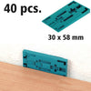 Wolfcraft afstandswiggen | van kunststof | 40 stuks - 6930000