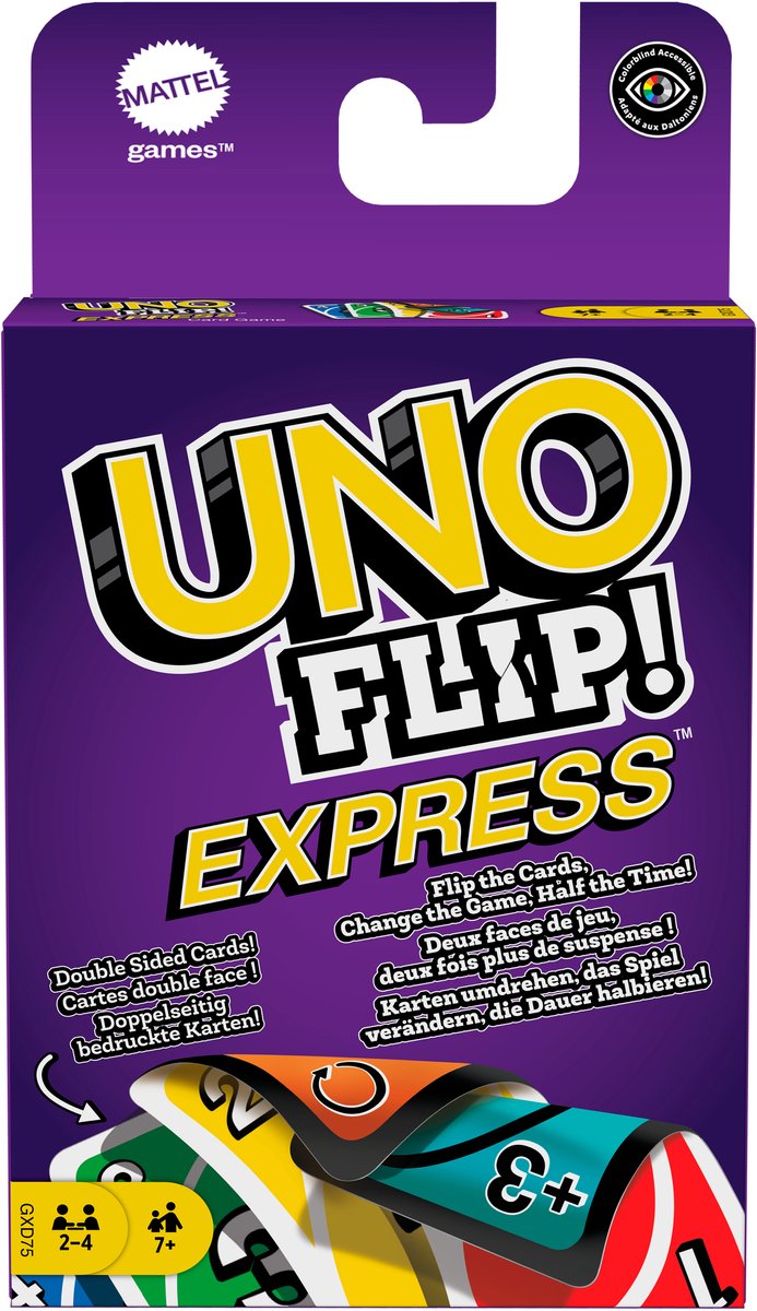 Mattel games uno flip - cartas de doble cara - cambiar el juego - cartas de doble cara - mattel