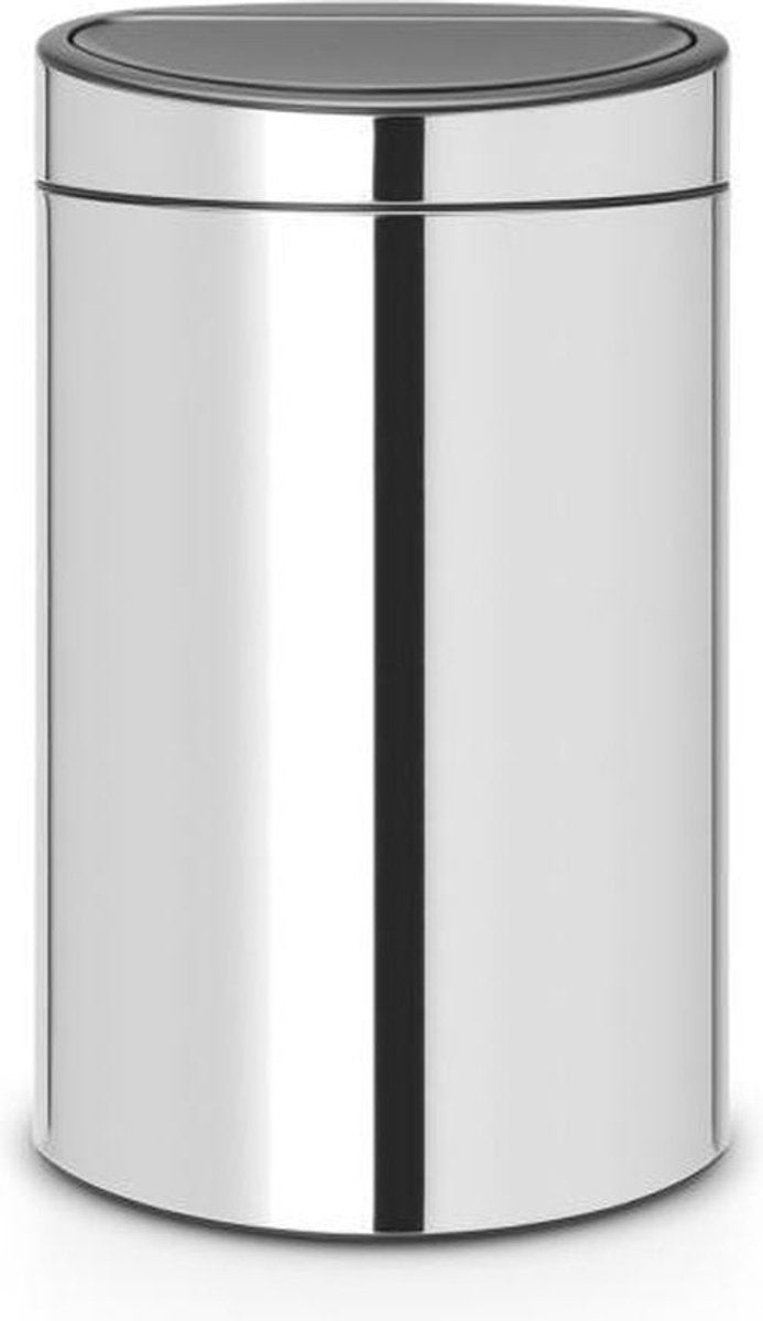 Papelera Brabantia touch bin - 40 litros - acero brillante