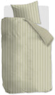 Vtwonen mini stripe dekbedovertrek - eenpersoons - 140 x 220 cm - groen