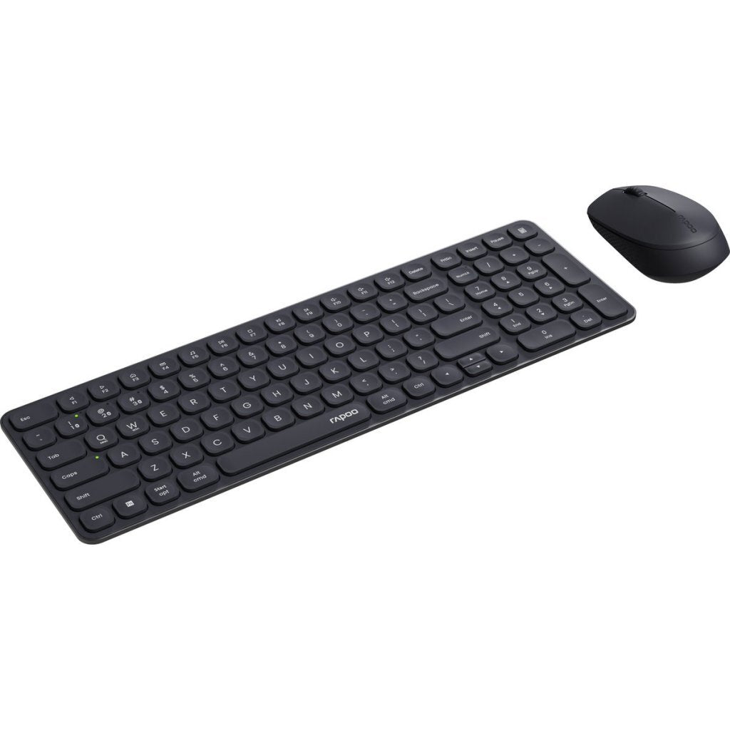 Rapoo 9310m set combinato tastiera qwerty(nl) + mouse nero