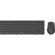 Rapoo 9700m wireless multimode lama combinato set scuro gwerty us