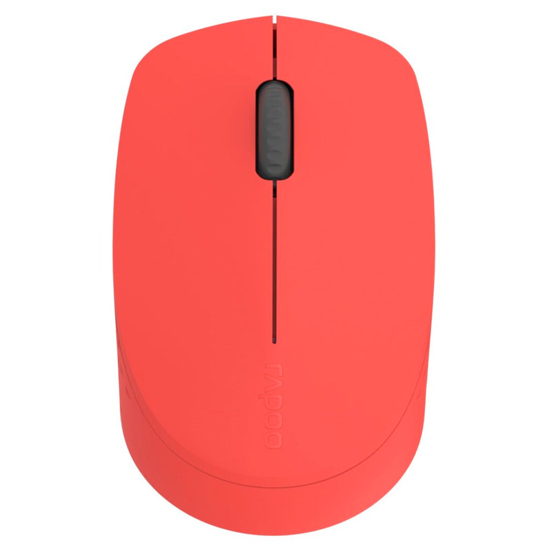 Mouse ottico wireless multimodale silenzioso Rapoo m100 rosso