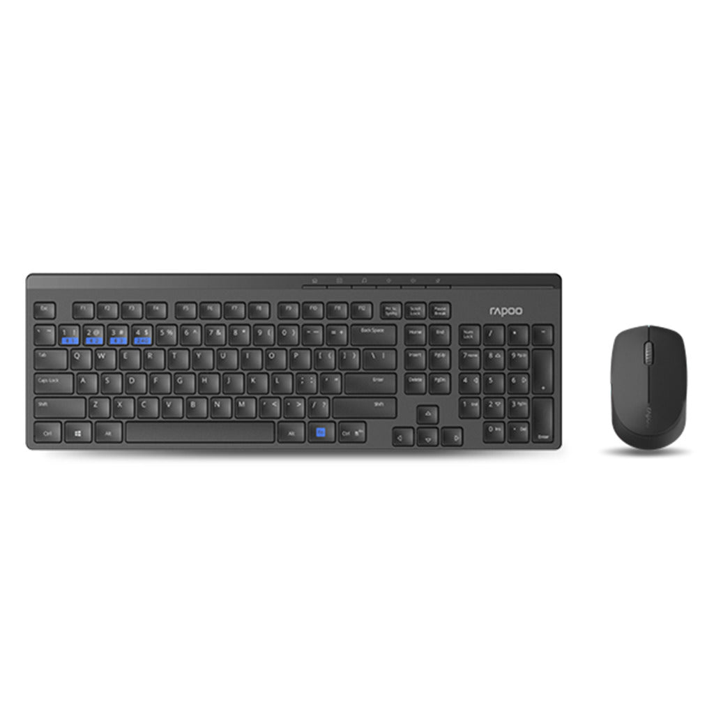 Rapoo Rapoo Keyboard Combo Mm Black 8100m