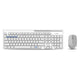 Combo de teclado Rapoo MM White 8100m