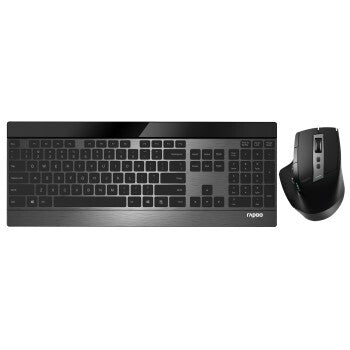 Rapoo Rapoo 9900m Wireless Ultra-Slim Multi-Fashion Desk Set Black
