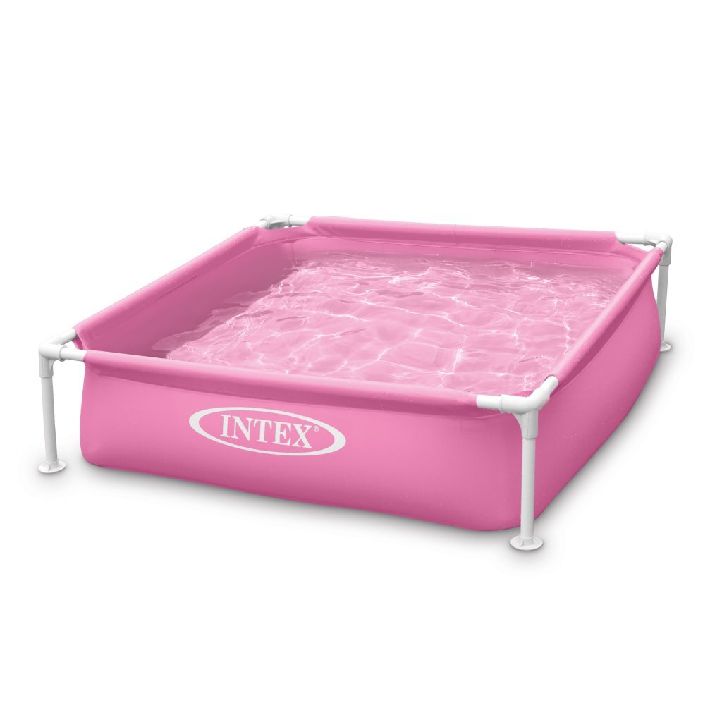 Intex children's pool with frame pink