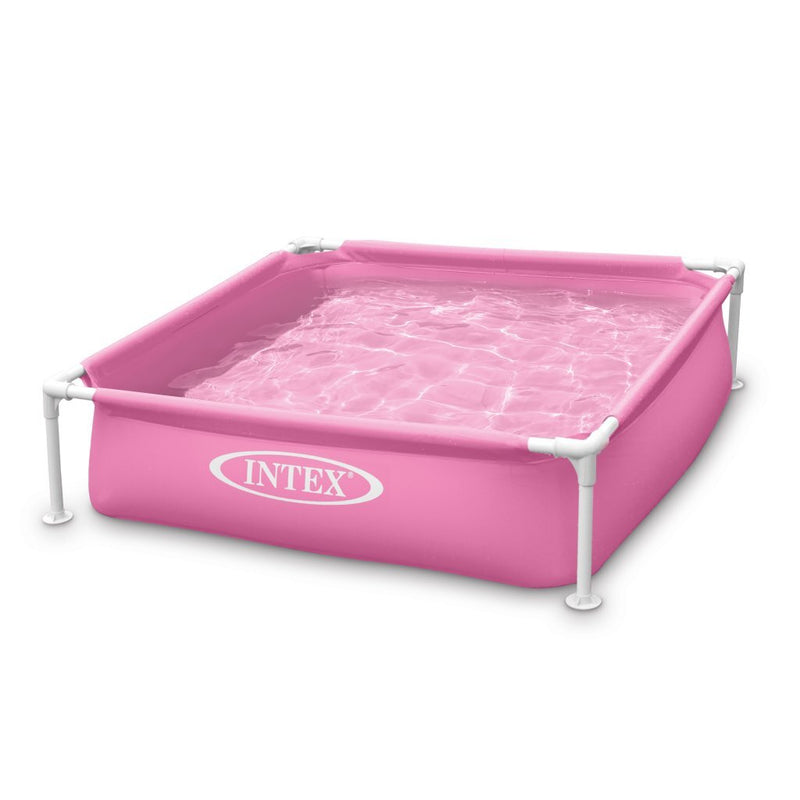 Piscina per bambini intex con cornice rosa