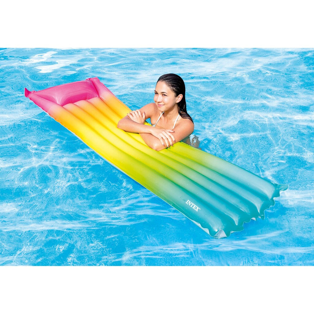 Intex luchtbed rainbow ombre 170x53cm