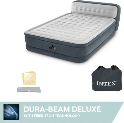 Intex Ultra Plush air bed with headboard