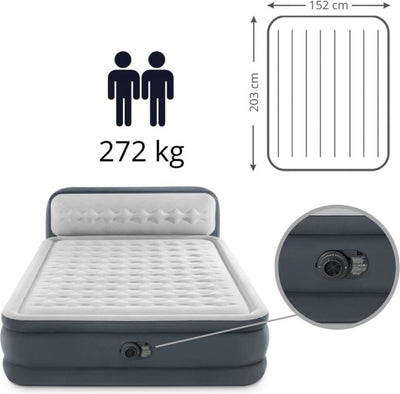 Intex Ultra Plush air bed with headboard