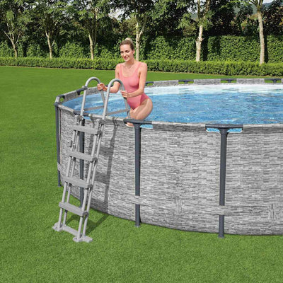 Bestway zwembadladder flowclear met 4 treden 122 cm