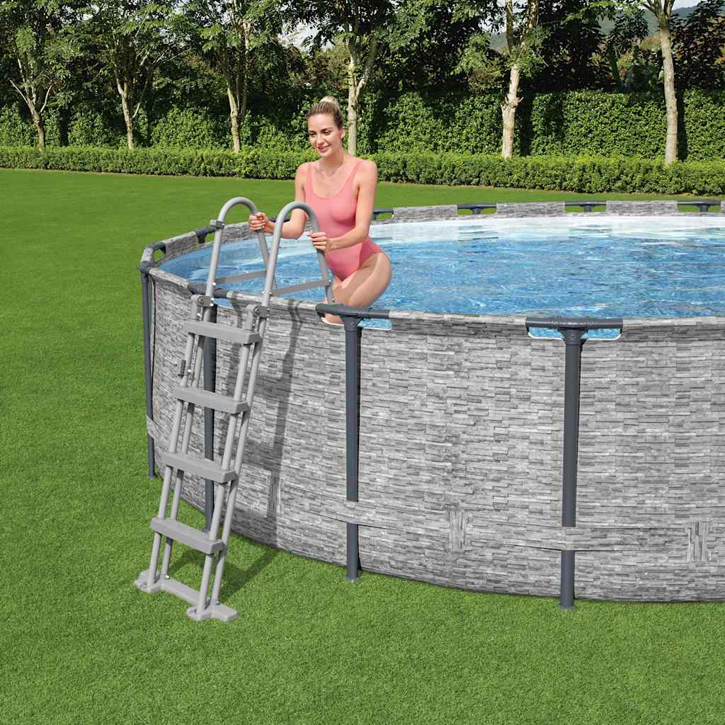 Bestway Natwimming Pool Ladder FlowClear con 4 pasos de 122 cm