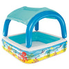 Bestway Speelbad con copertura 140x140x114 cm blu 52192