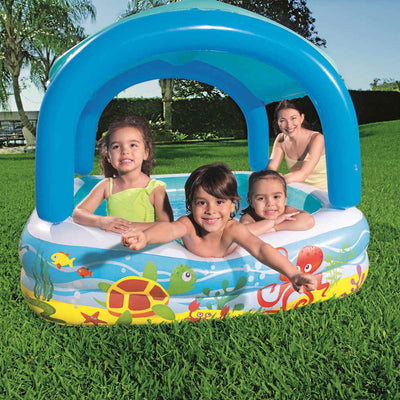 Bestway Speelbad con copertura 140x140x114 cm blu 52192